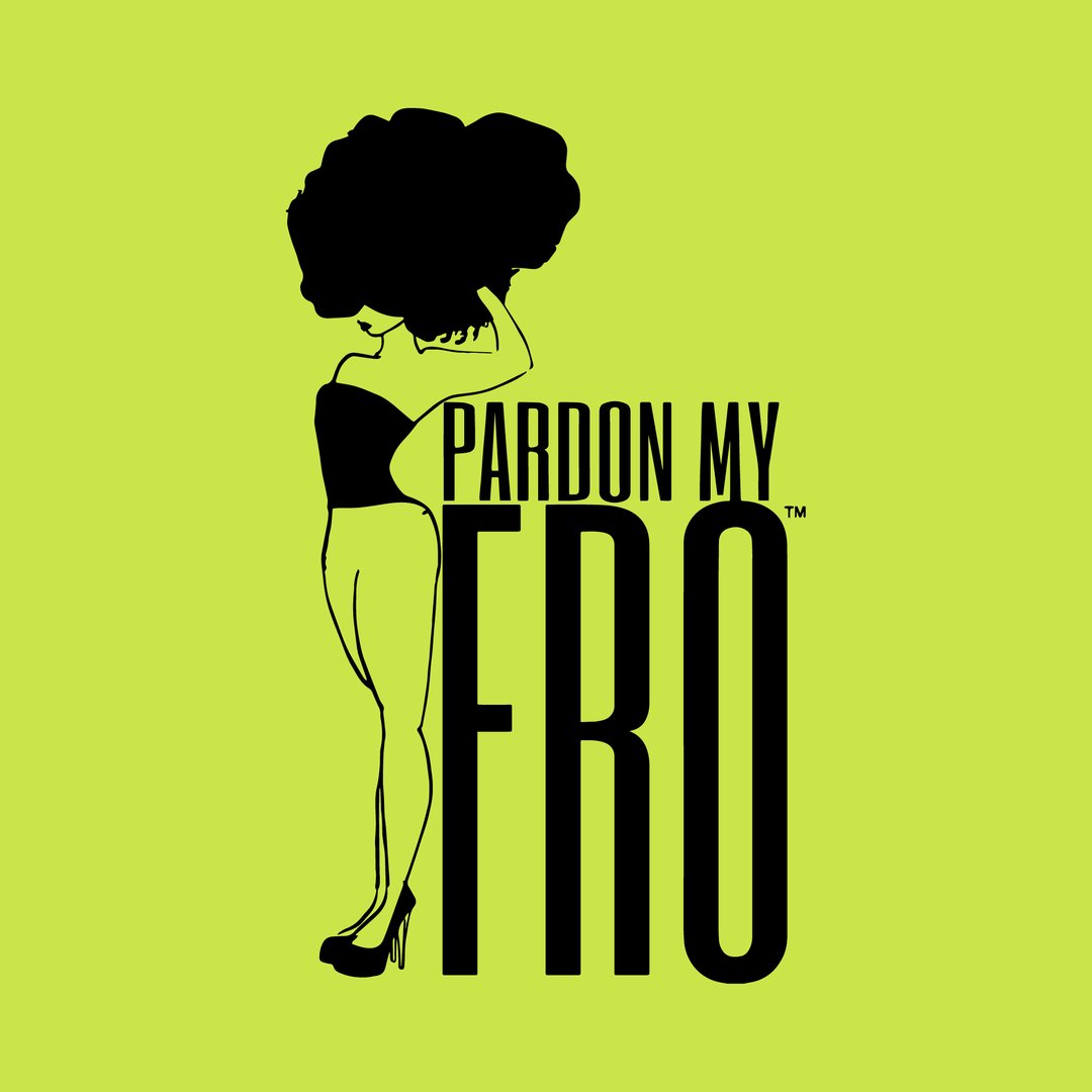 pardon my fro logo
